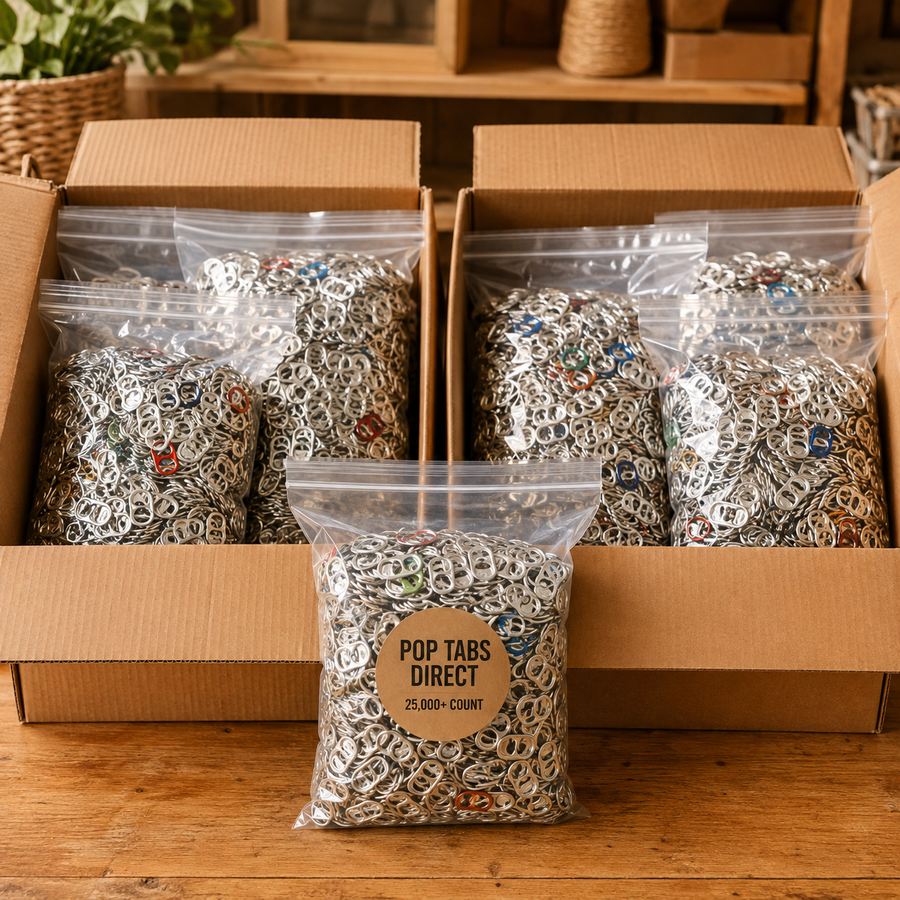 25,000+ aluminum pop tabs